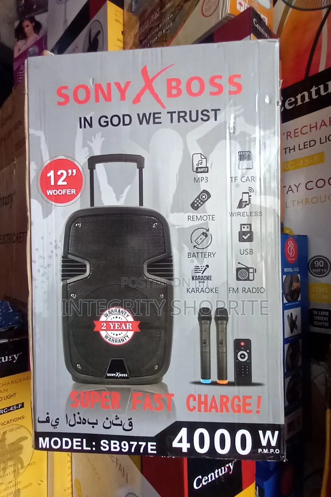 Rechargeable Bluetooth Speaker System Wireless Microphone