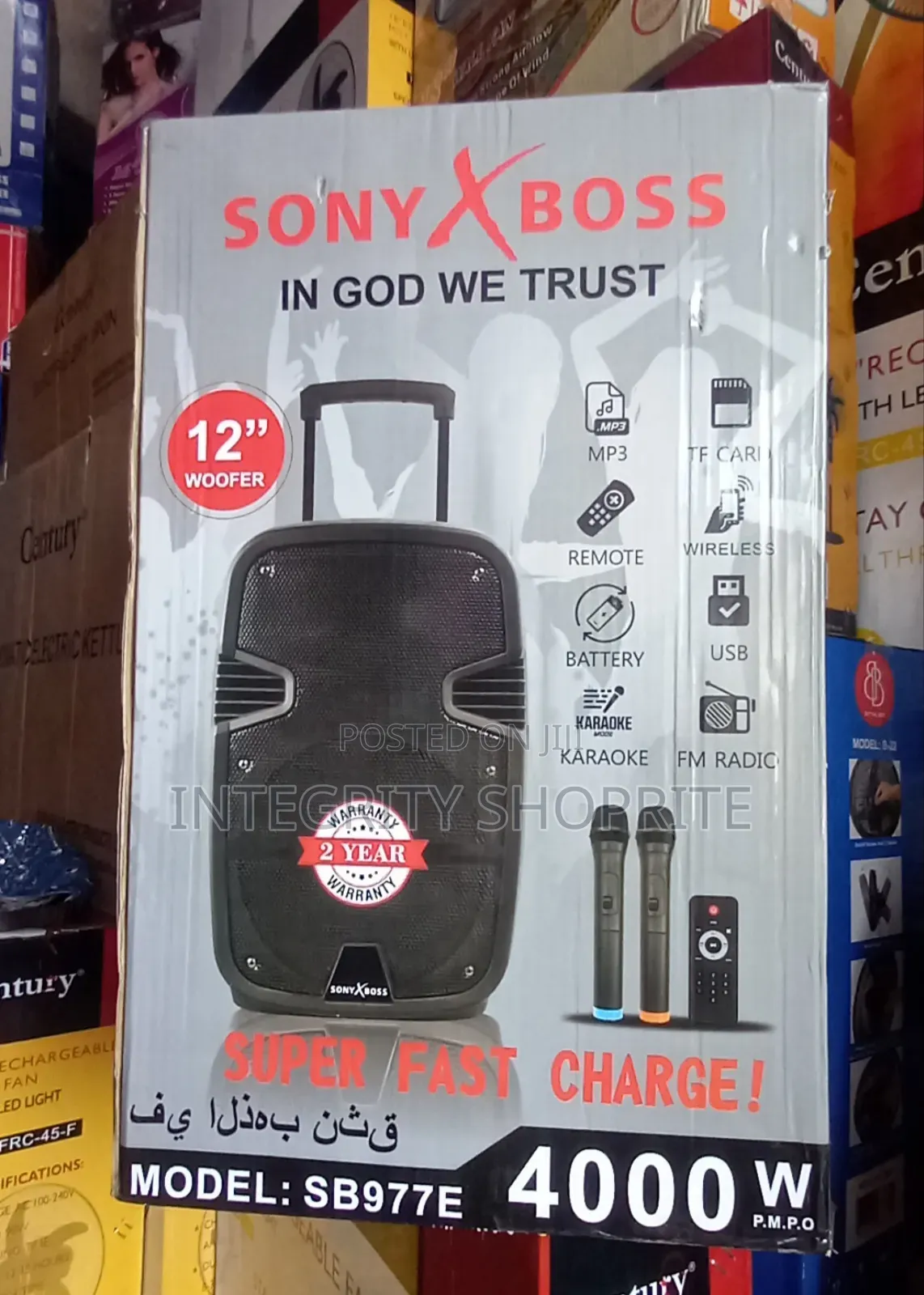 Rechargeable Bluetooth Speaker System Wireless Microphone