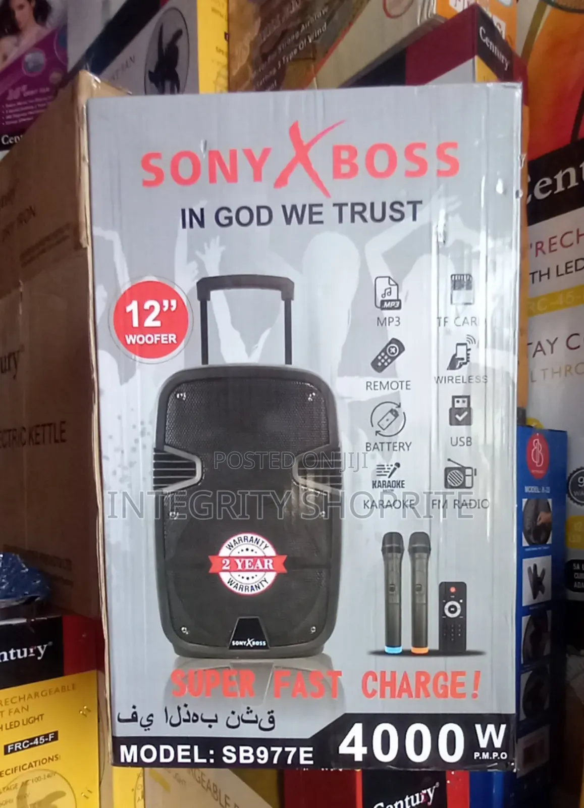 Rechargeable Bluetooth Speaker System Wireless Microphone