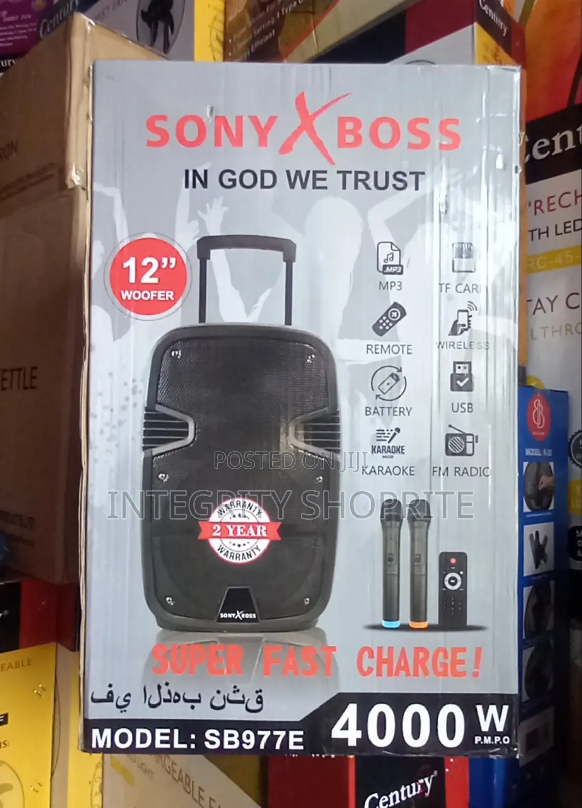 Rechargeable Bluetooth Speaker System Wireless Microphone