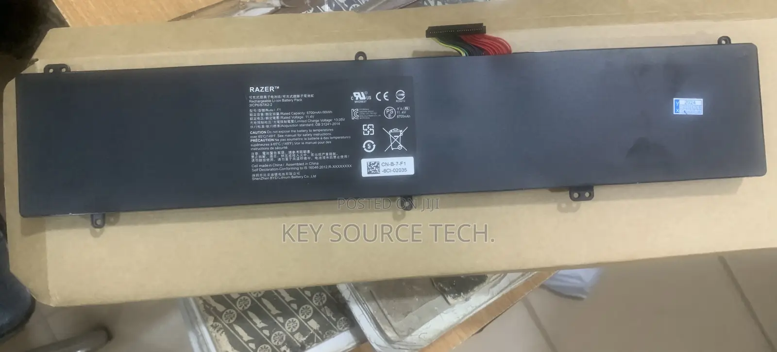 F1 Battery For Razer Blade Pro17.3 2017 Rz09-0166