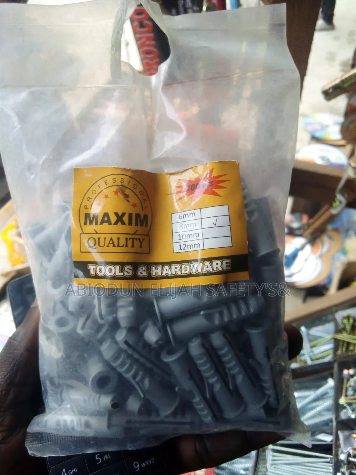 Best Quality Fishure Peg 8mm by 100pcs