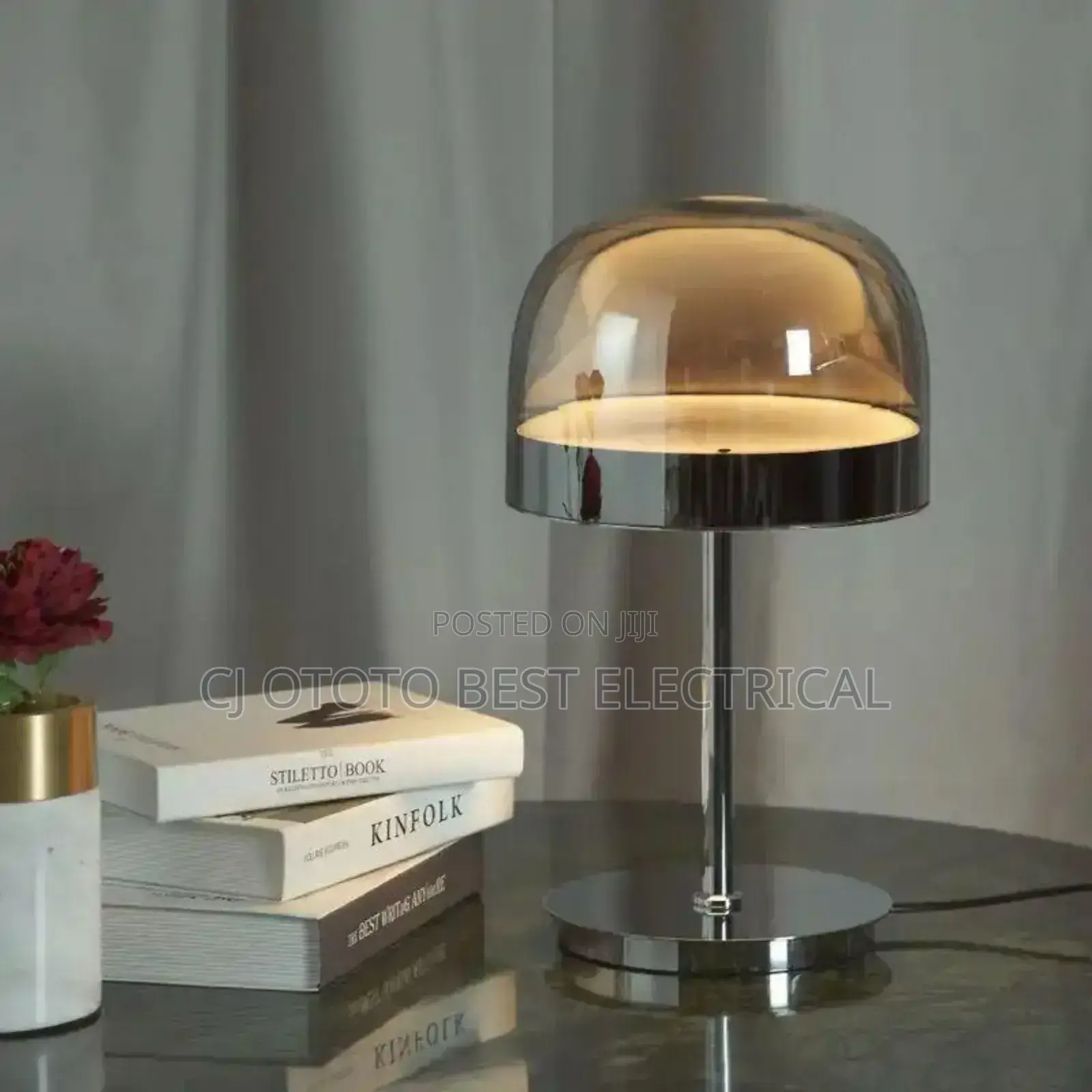 Table Glass Luxury Bed Side Lamp Available Now for Pick Up