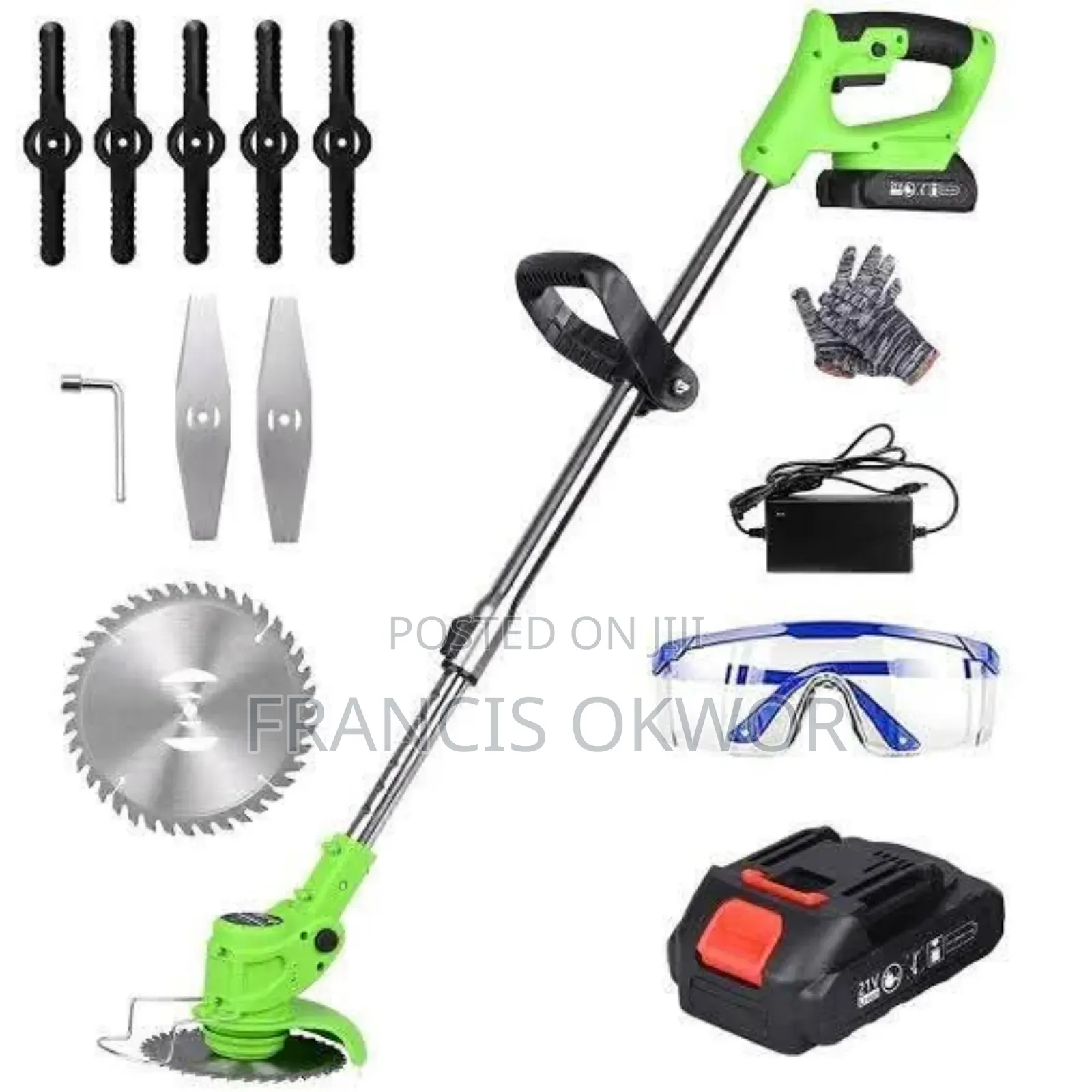 Cordless Grass Cutter Complete Set.