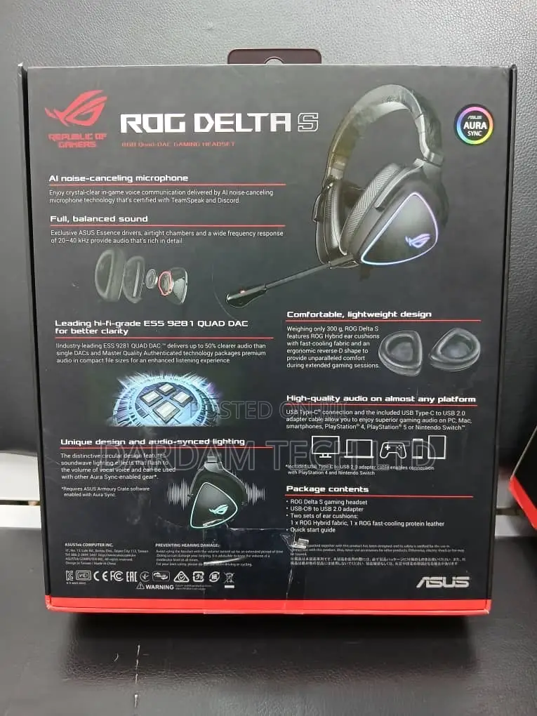 Rog Delta RGB Quad-Dac Gaming Headset