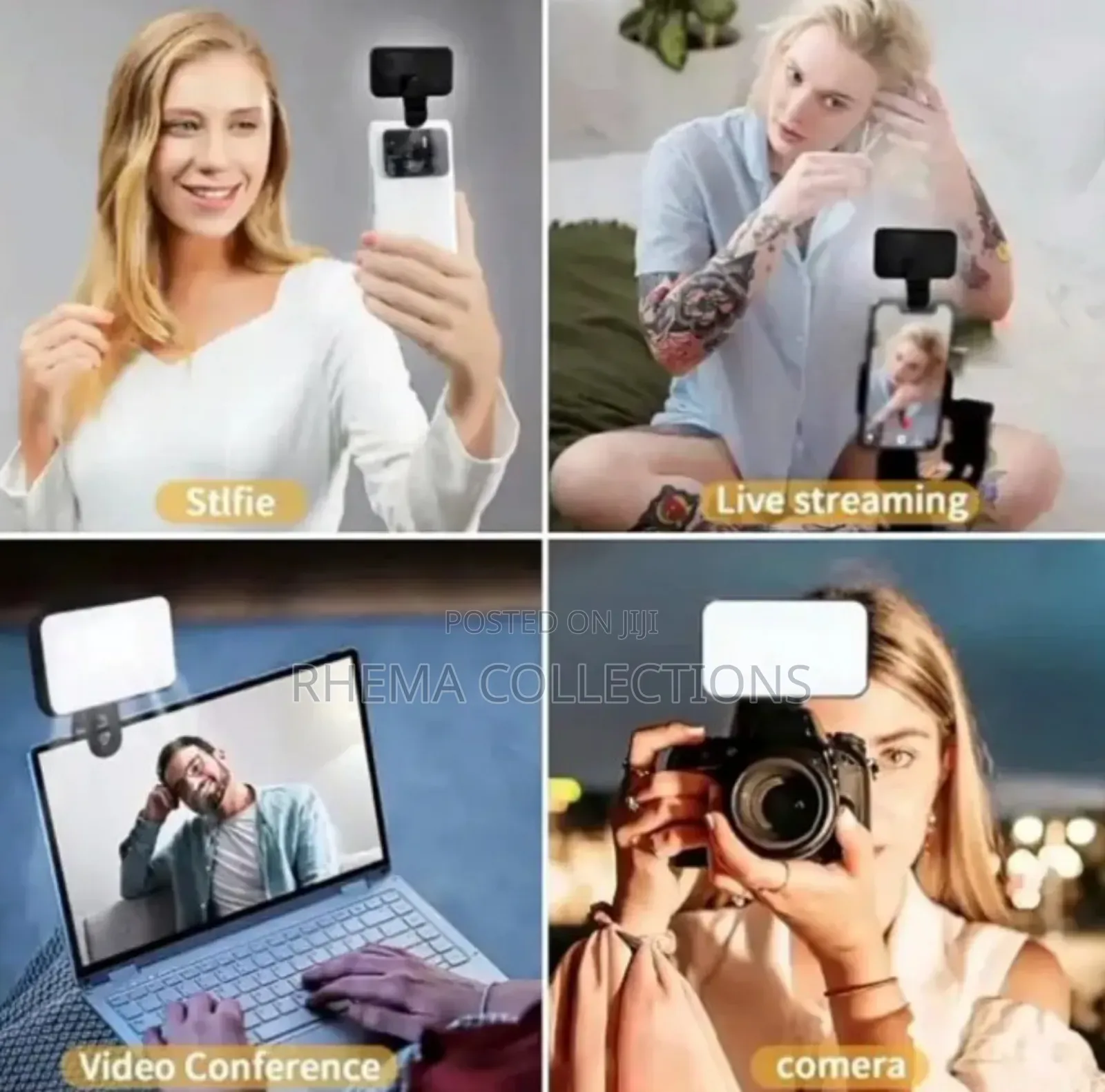 Clip-on LED Cube Light for Selfie/Live Phone/Laptop/Table M