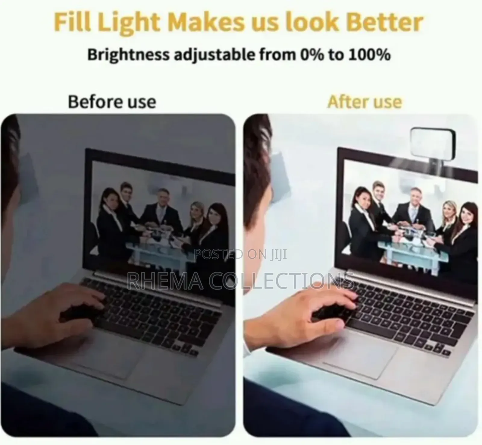 Clip-on LED Cube Light for Selfie/Live Phone/Laptop/Table M