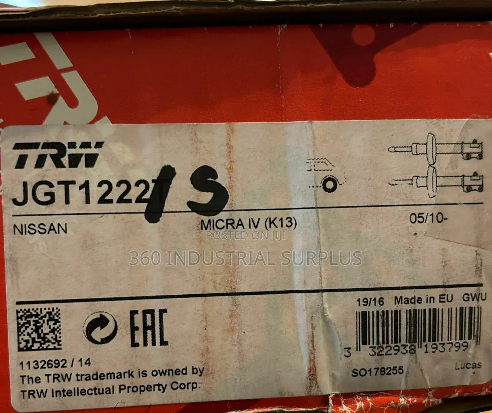 Genuine TRW Jgt1222t Shock Absorber