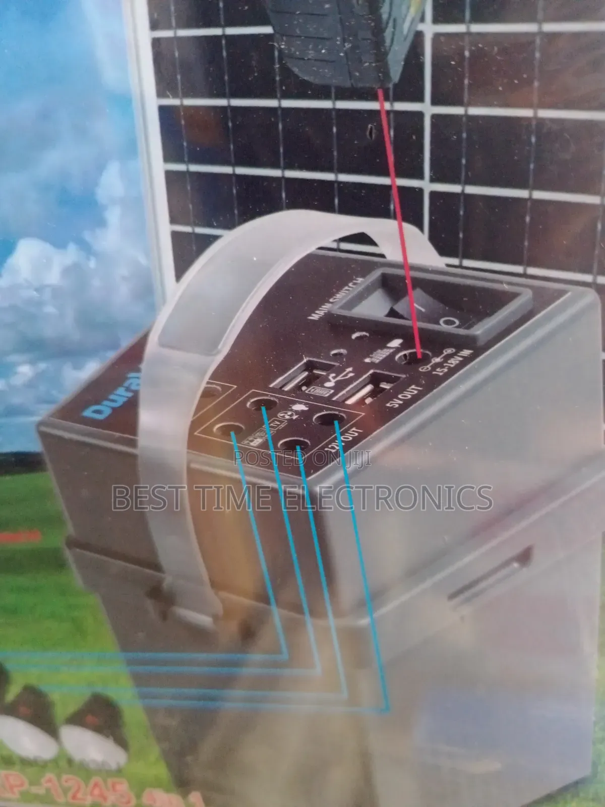 Duravolt Rechargeable Solar Power Pack [4 in 1]