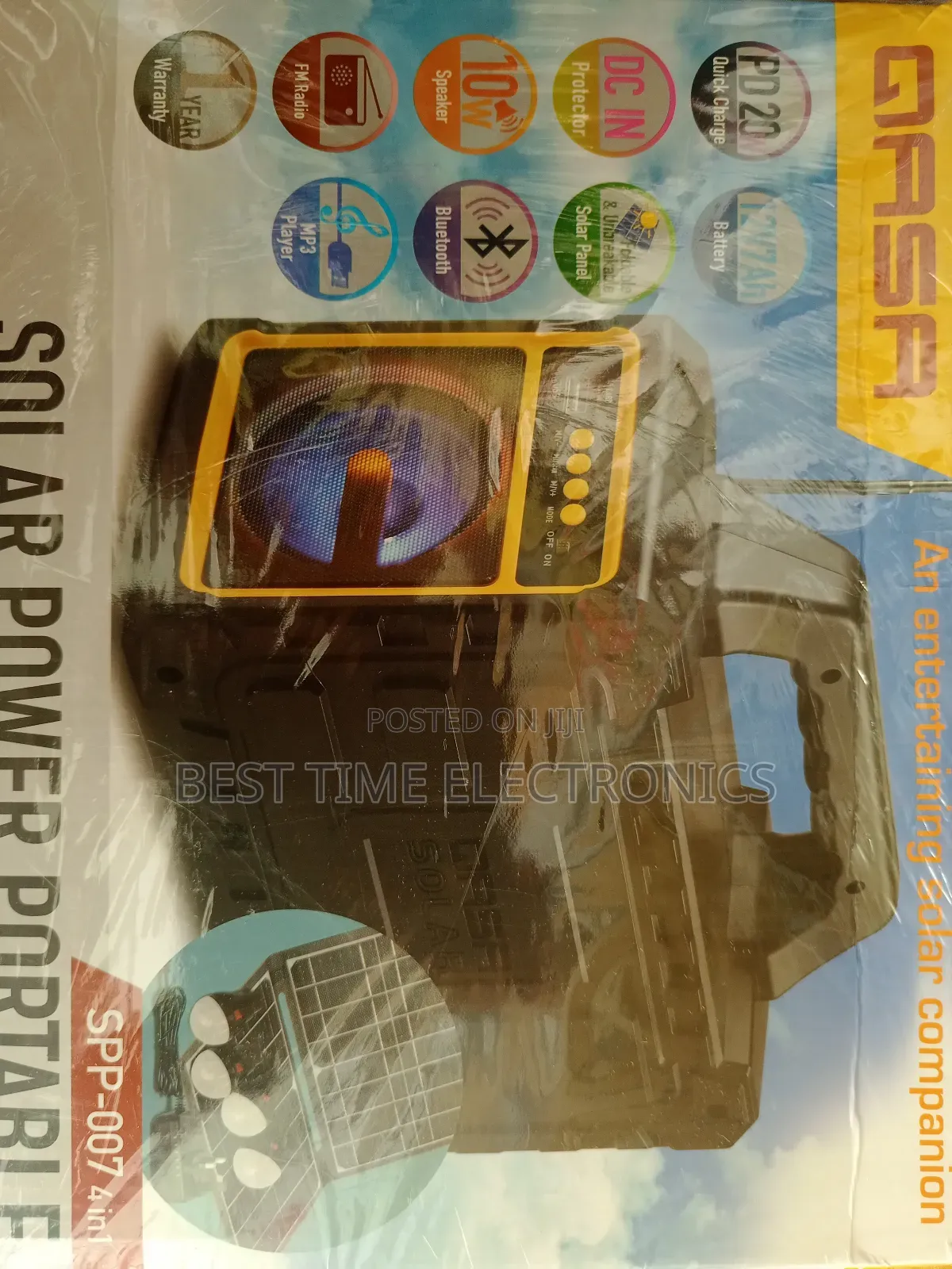 Qasa Rechargeable Solar Power Pack [4 in 1]