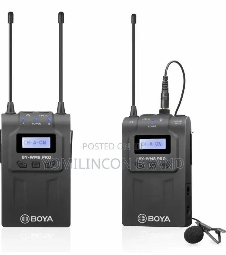 BOYA BY-WM8 Dual Channel Wireless Microphone For Camera