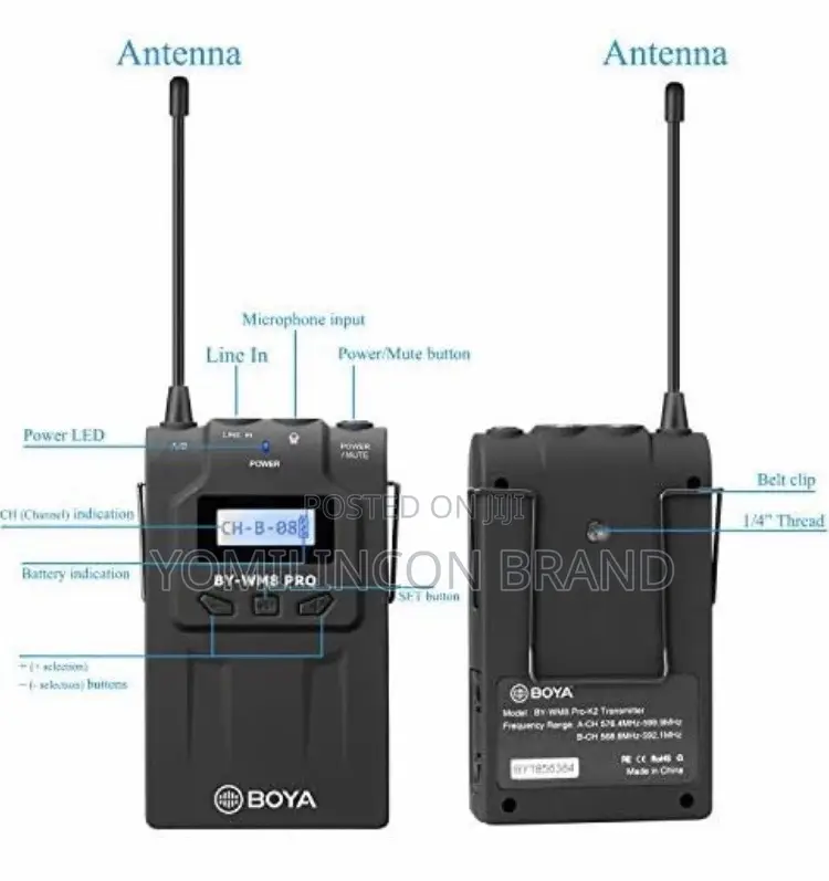 BOYA BY-WM8 Dual Channel Wireless Microphone For Camera