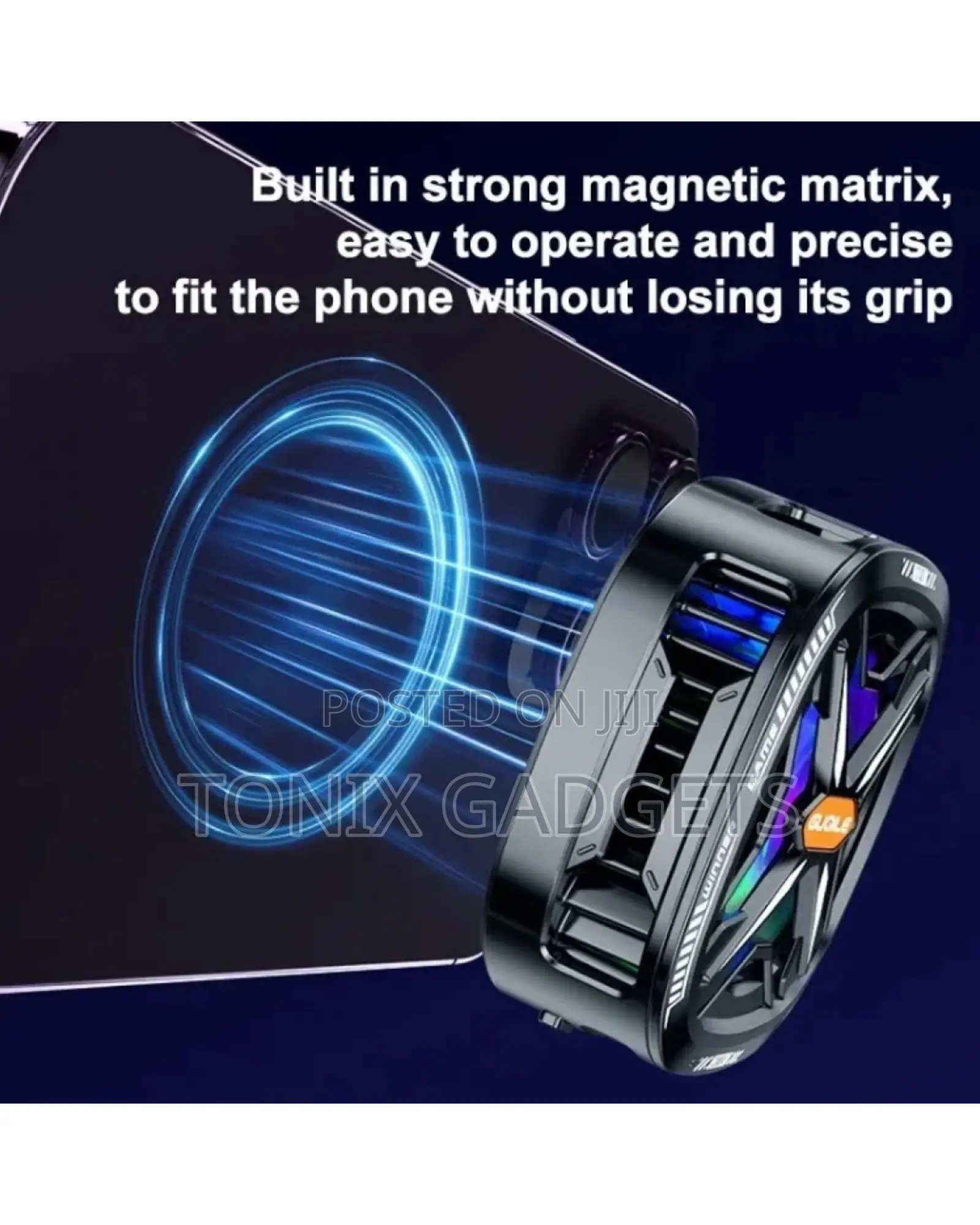 15W Strong Cooling Magnetic Phone Cooler + Detachable Clips