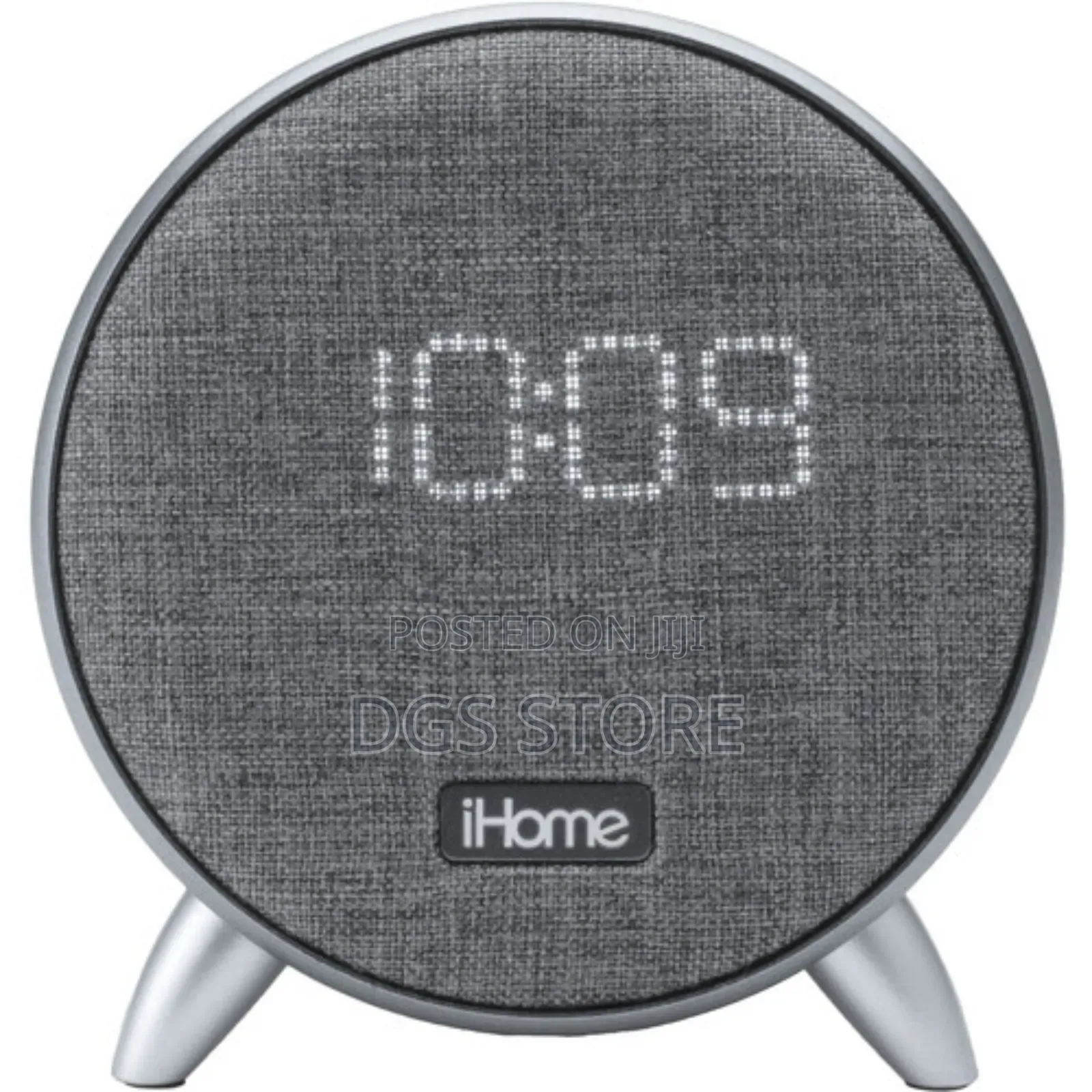 Ihome Power Clock Bluetooth Speaker+ Two Usb Charging Port