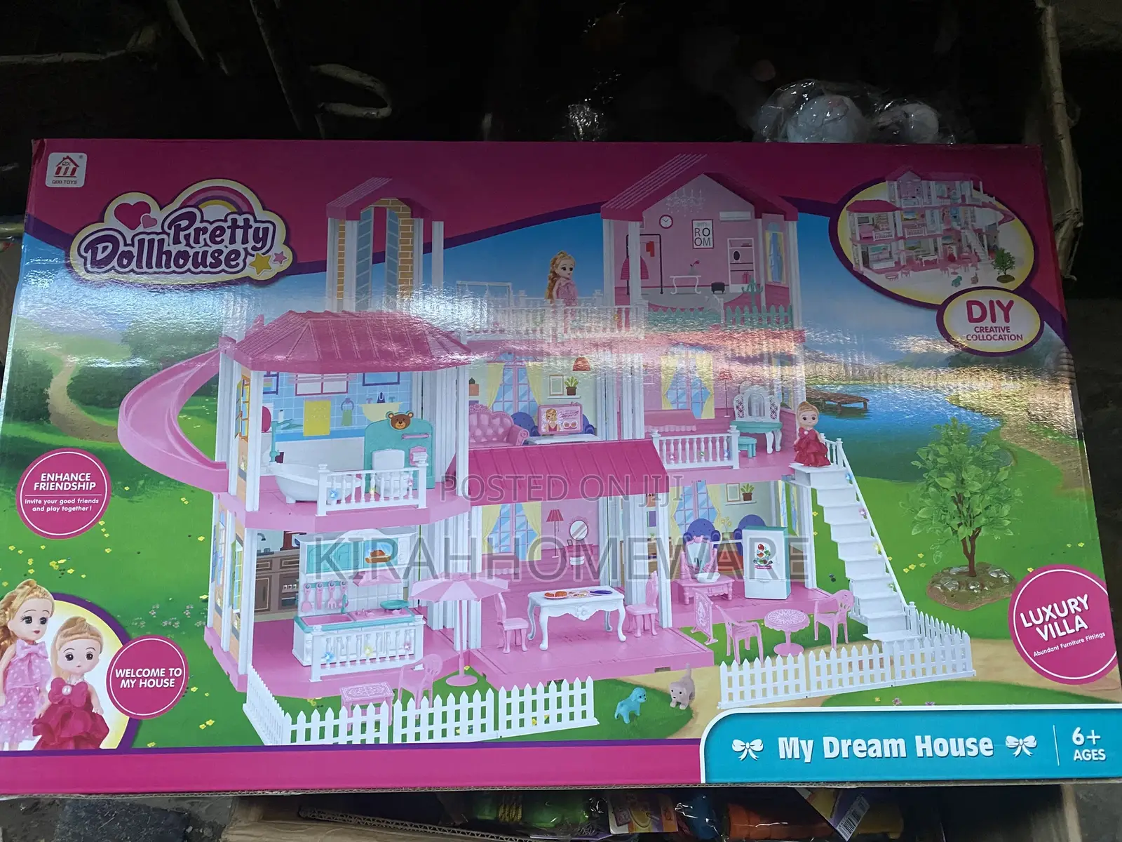 Kids Pretty Educational Building Dollhouse