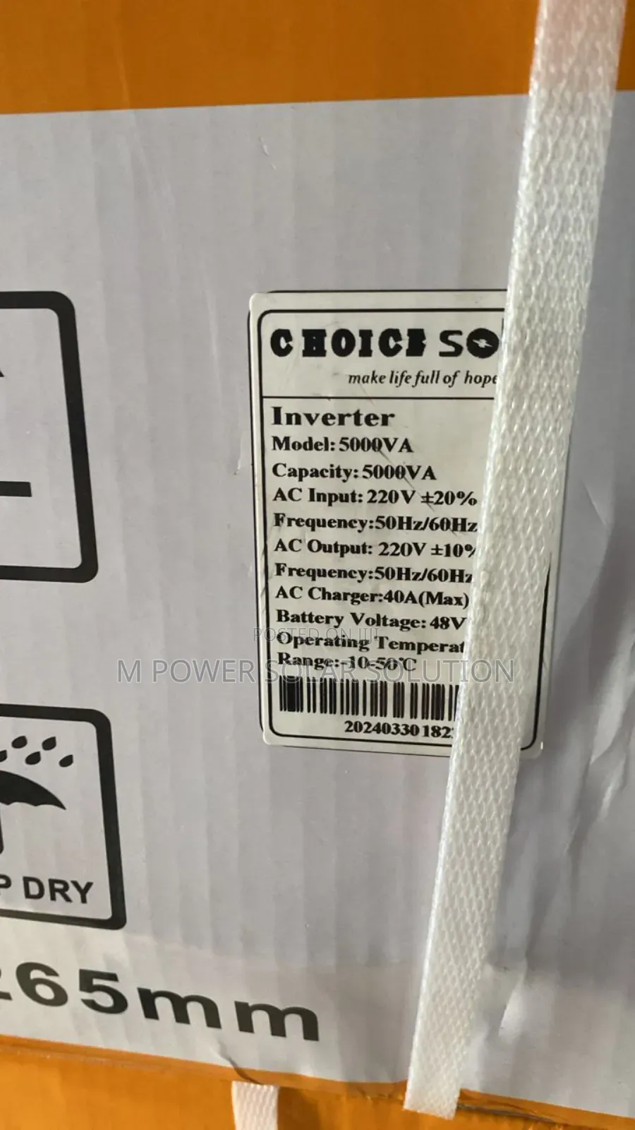 5kva 48V Choice Solar Non-Hybrid Inverter