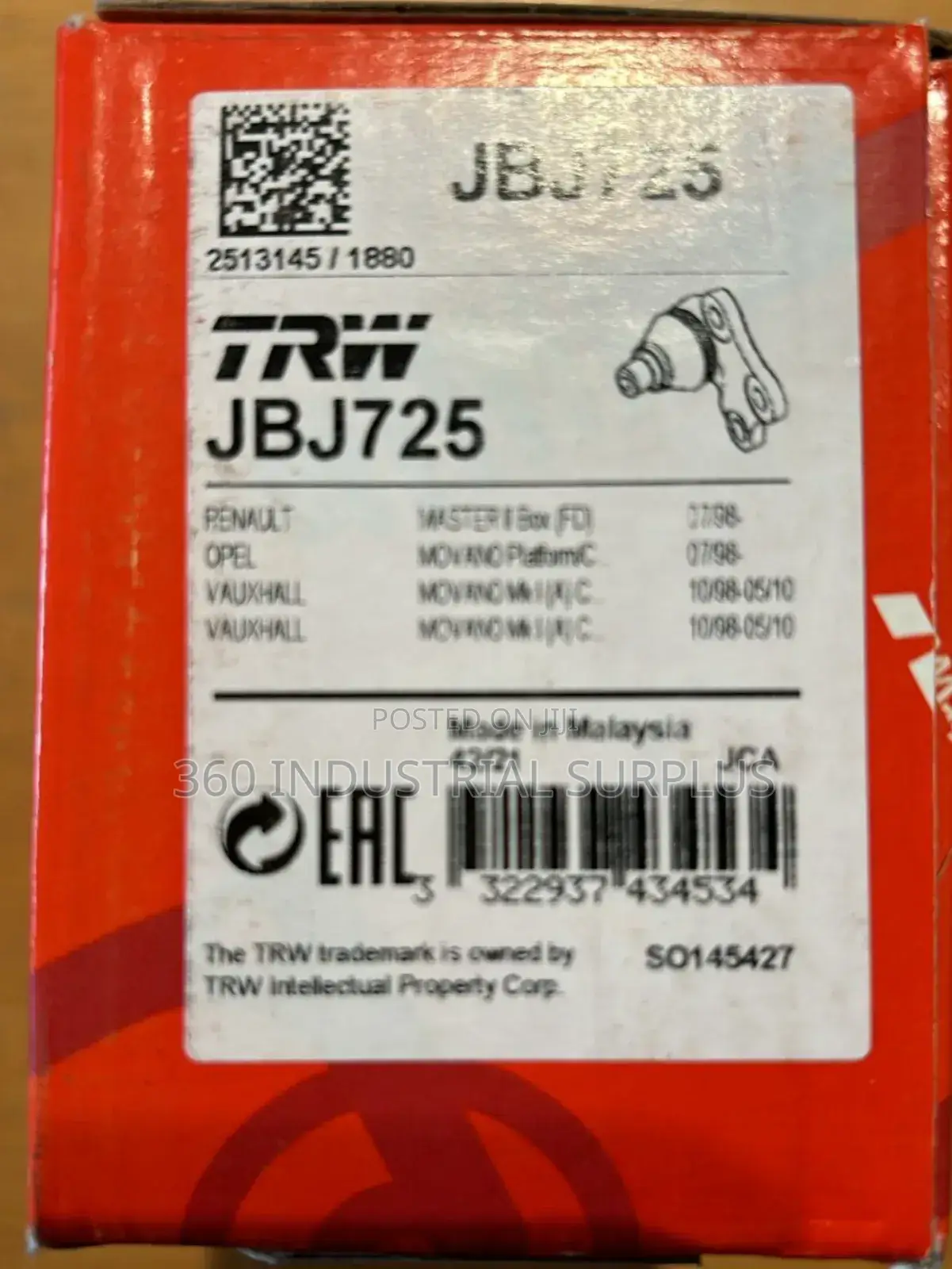 Genuine TRW Jbj725 Ball Joint