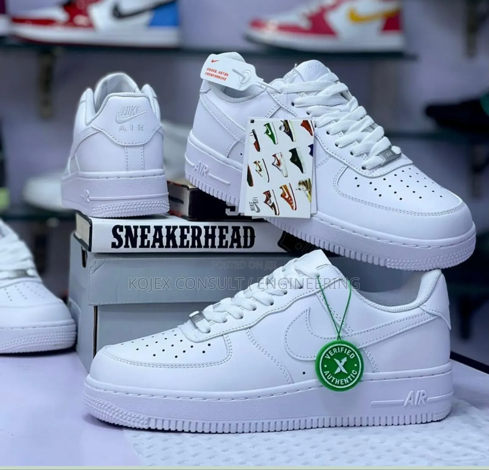 *
NEWNIKE AIR FORCE 1’07 Original Plain White Sneakers “