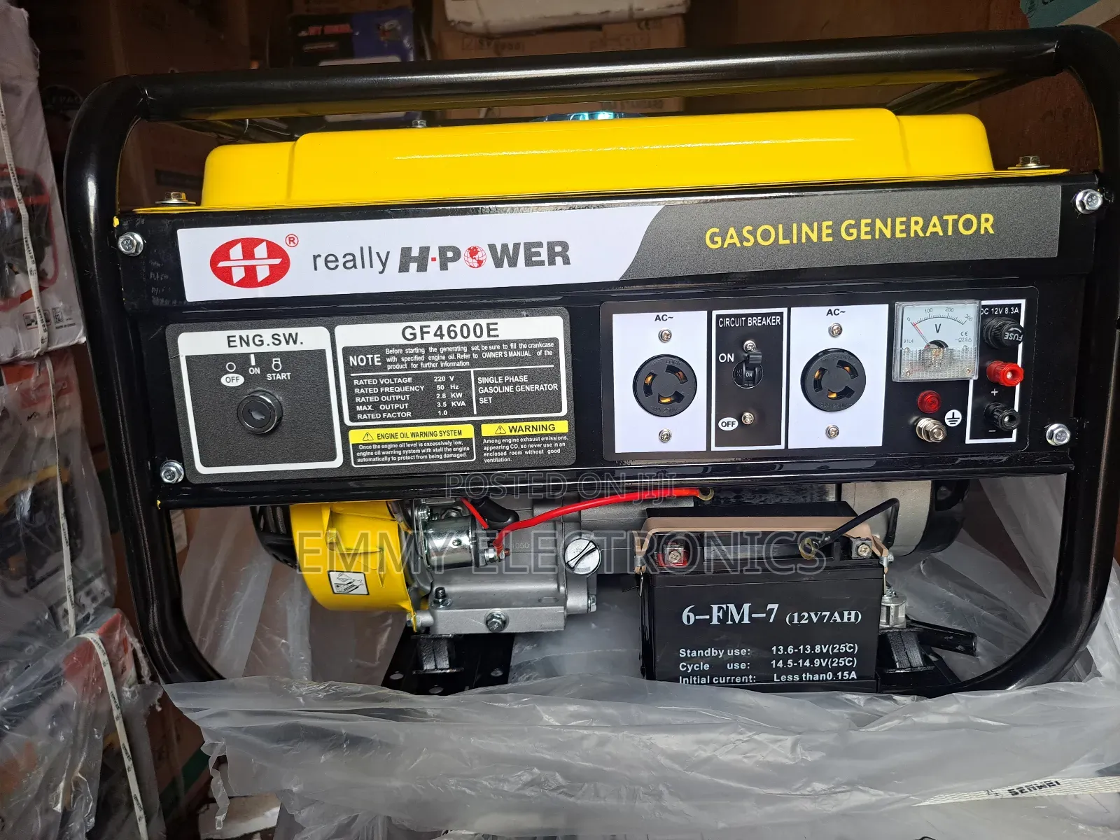 3.8kva Really H.Power Petrol Generator 100% Copper Coil