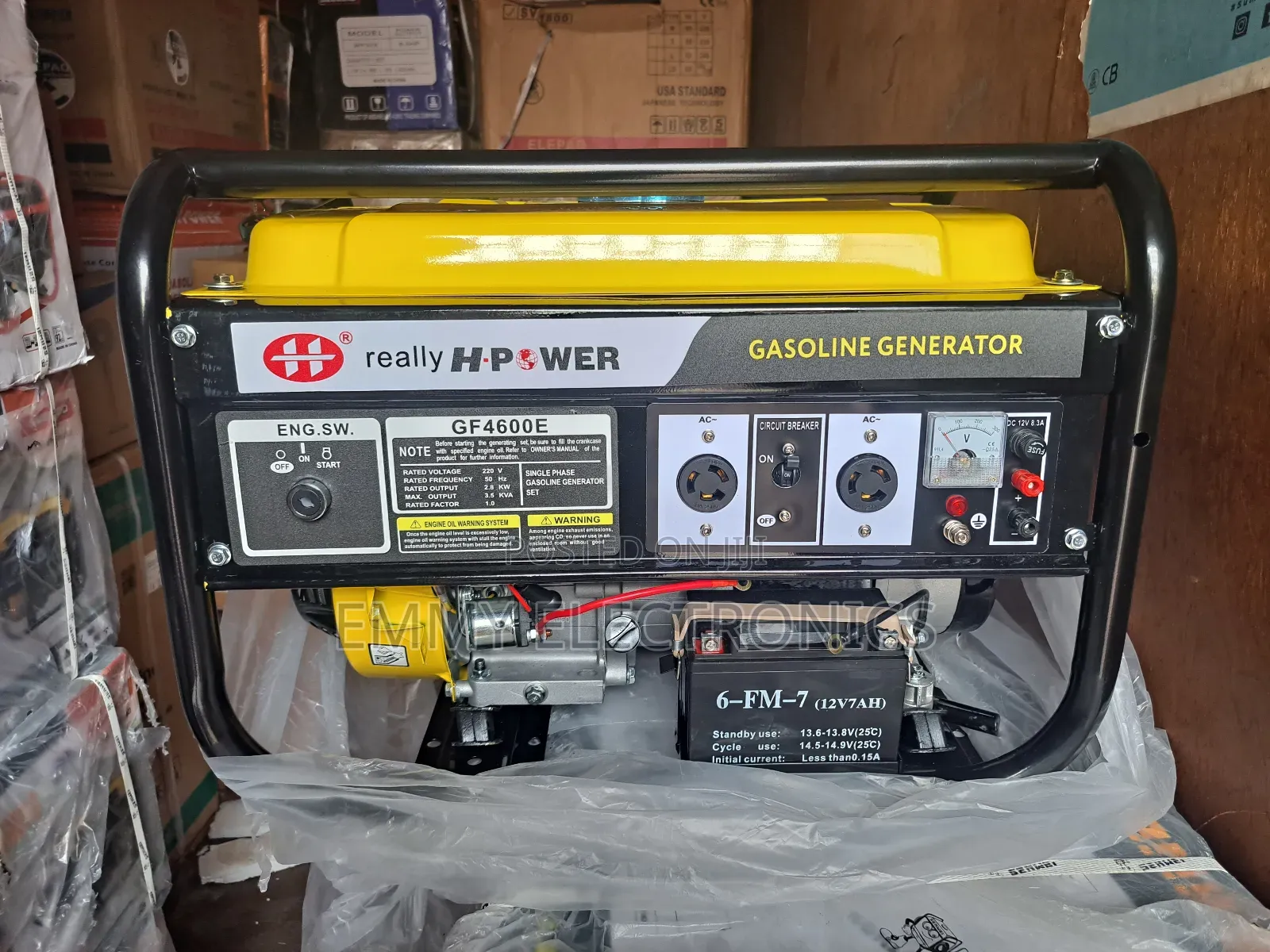 《》3.8kva Really H.Power Petrol Generator Model Gf4600key