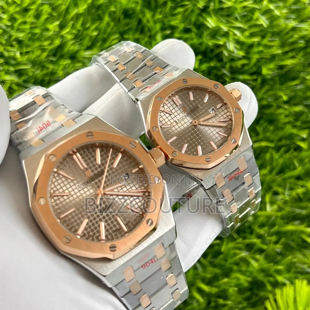Original Audemars Piguet Quartz Gold Mix Silver Chain Watch