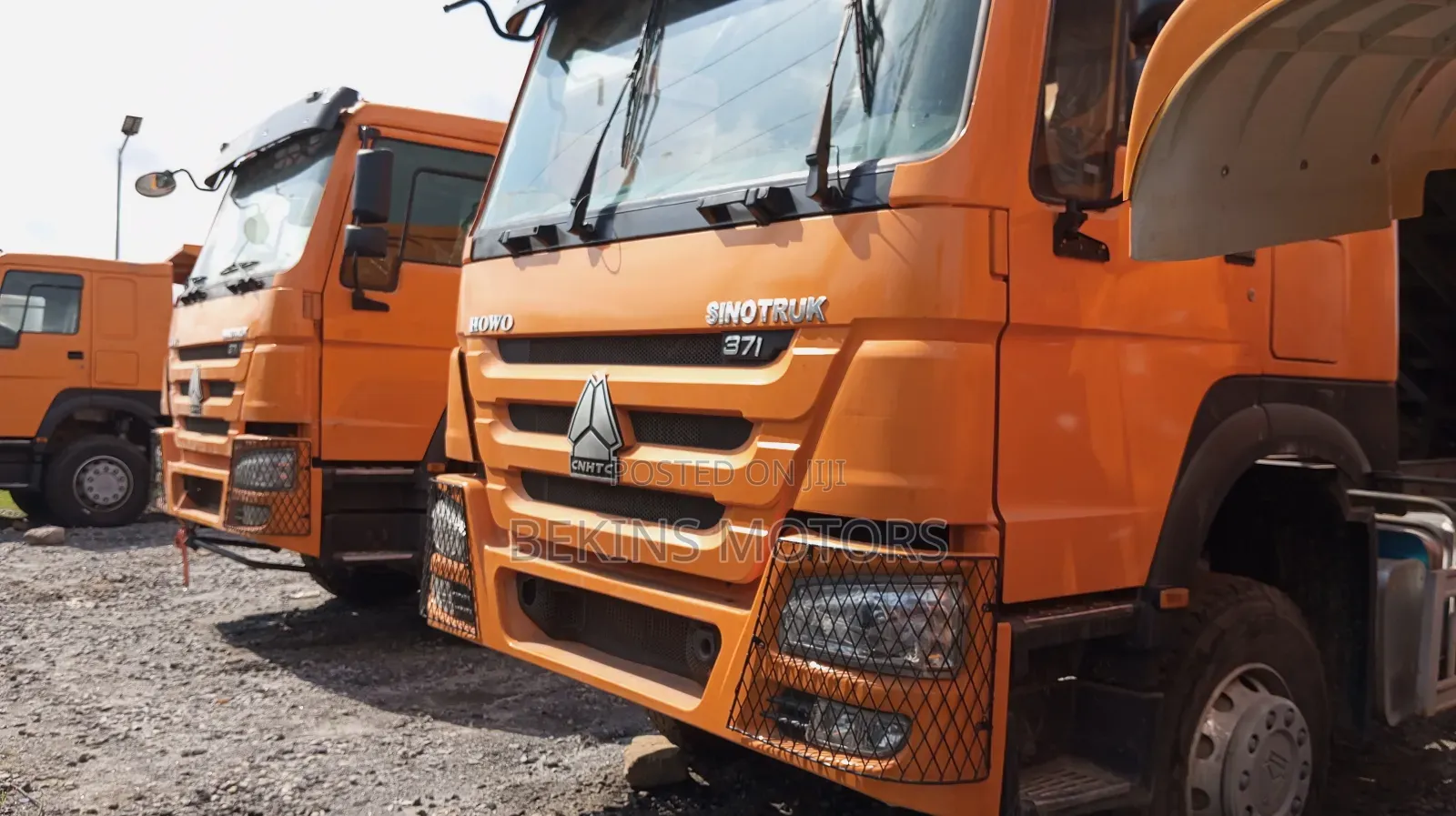 Foreign Used China Howo Truck Yellow Colour