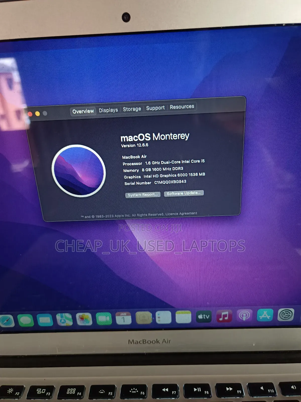 Laptop Apple MacBook Air 2015 8GB Intel Core I5 SSD 128GB