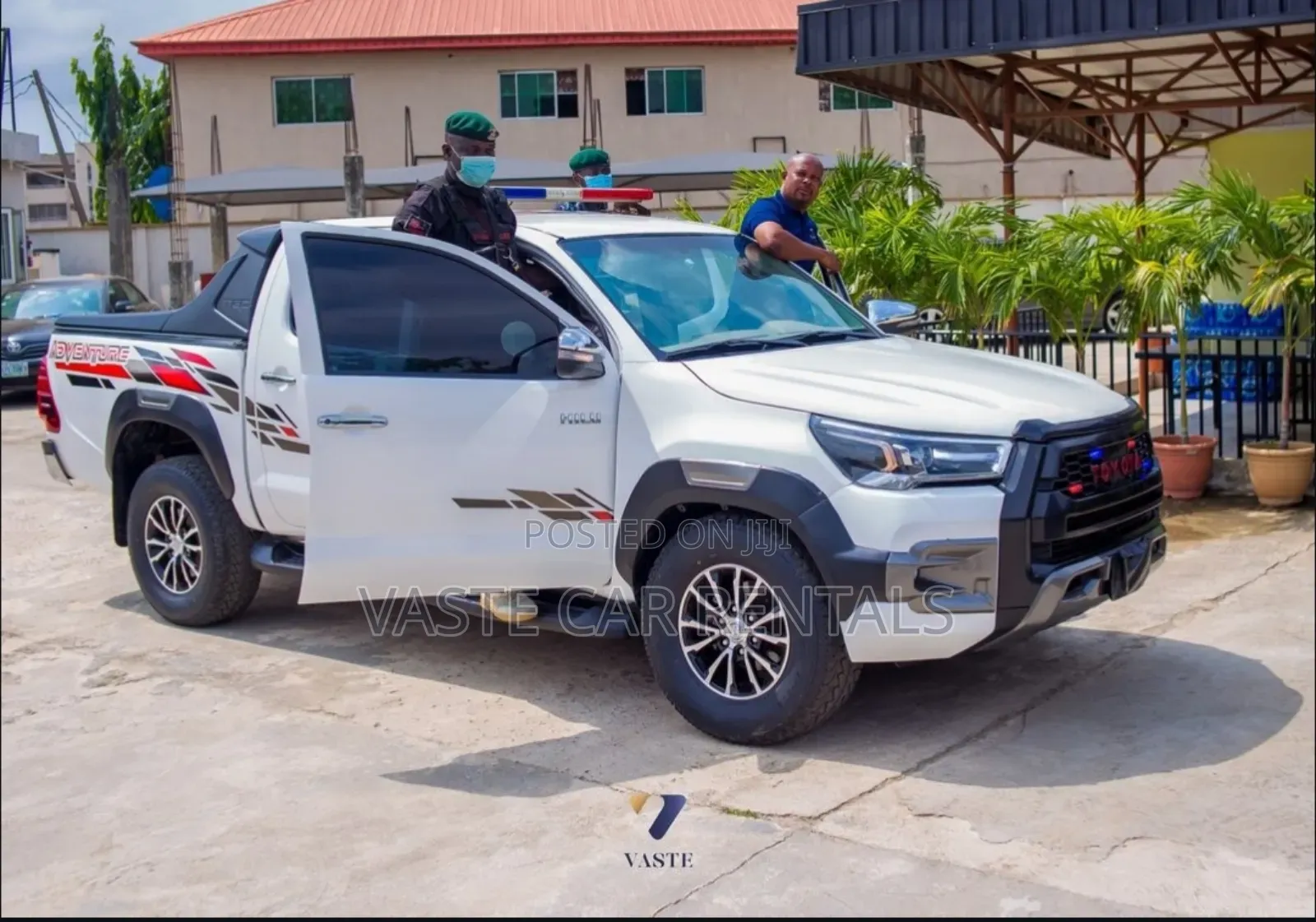 White Toyota Hilux 2020 for Security and Escort