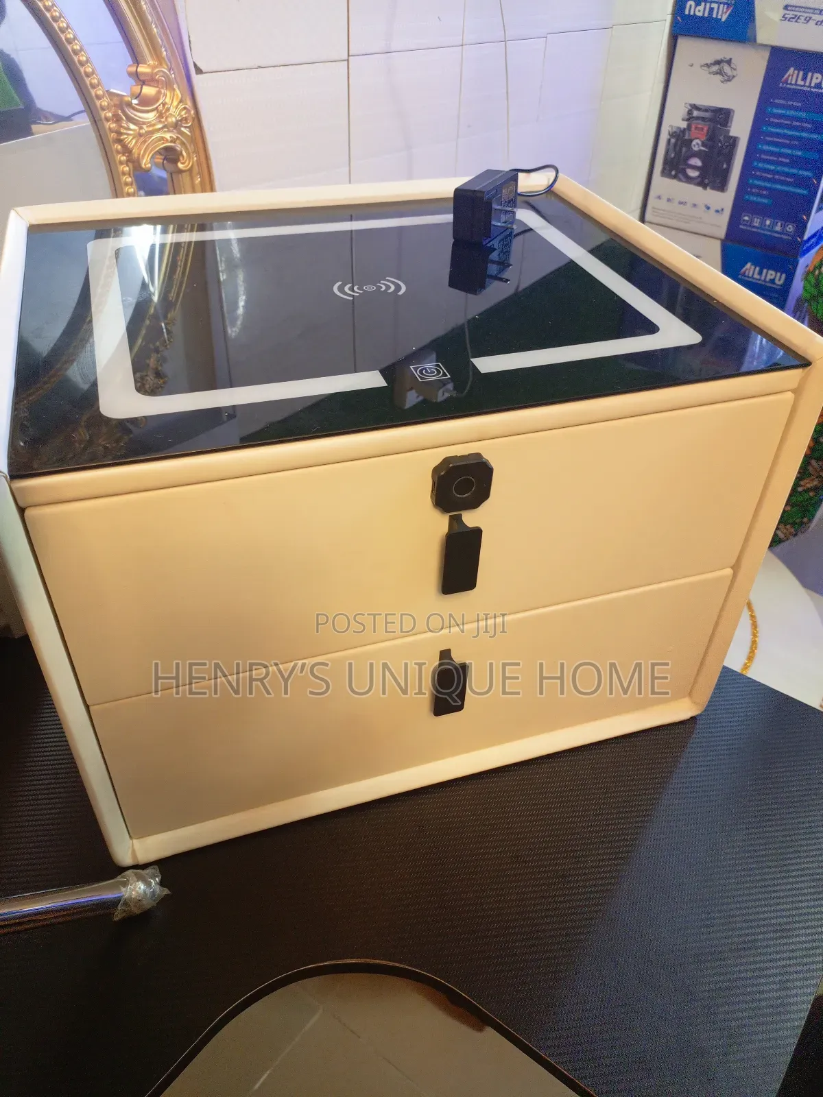 Smart Save Drawer With Phone Charging and Finger Print Lock