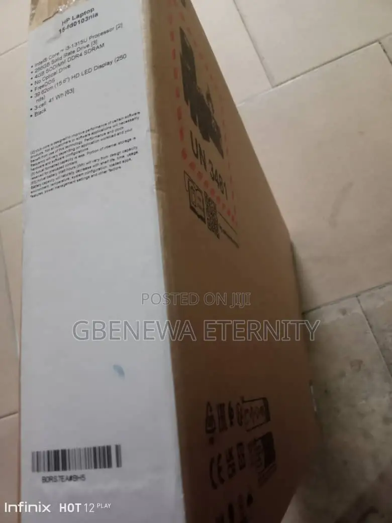 New Laptop HP 15 4GB Intel Core I3 SSD 256GB