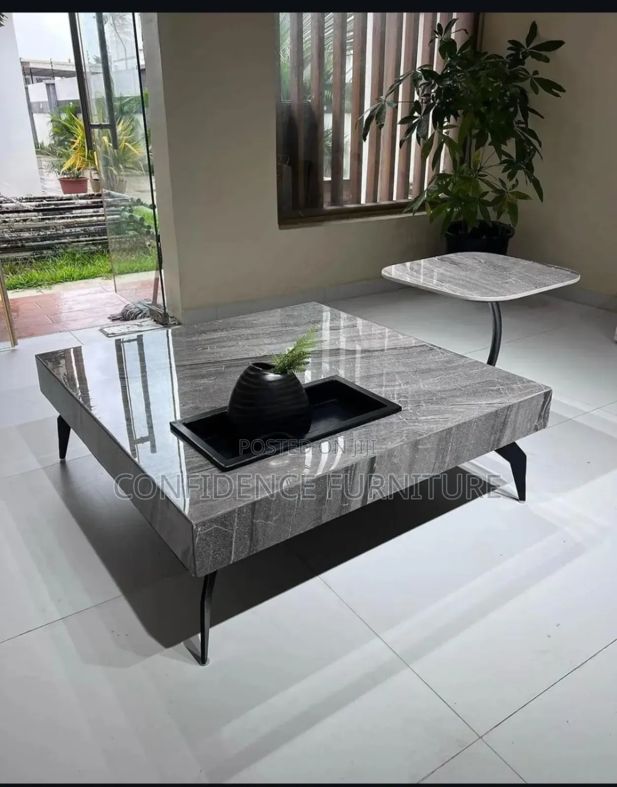 High Quality Marble With Side Stool