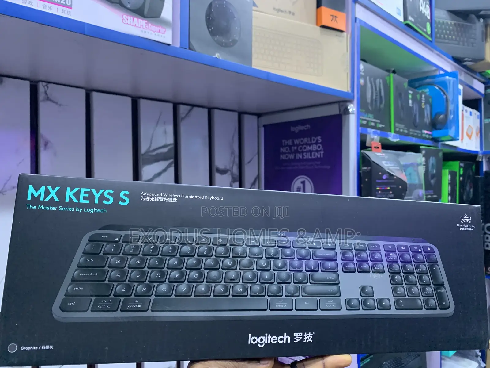 MX Keys S Logitech Wireless Keyboard.