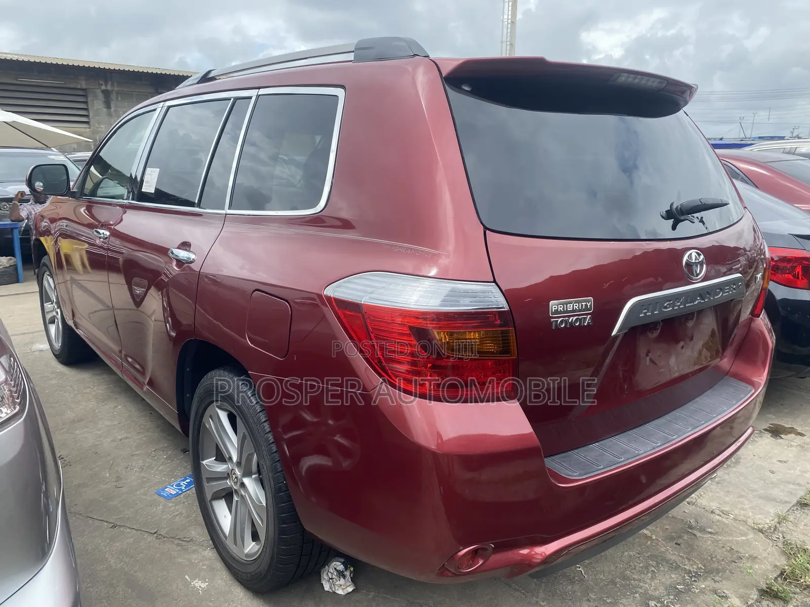Toyota Highlander Sport 2008 Red