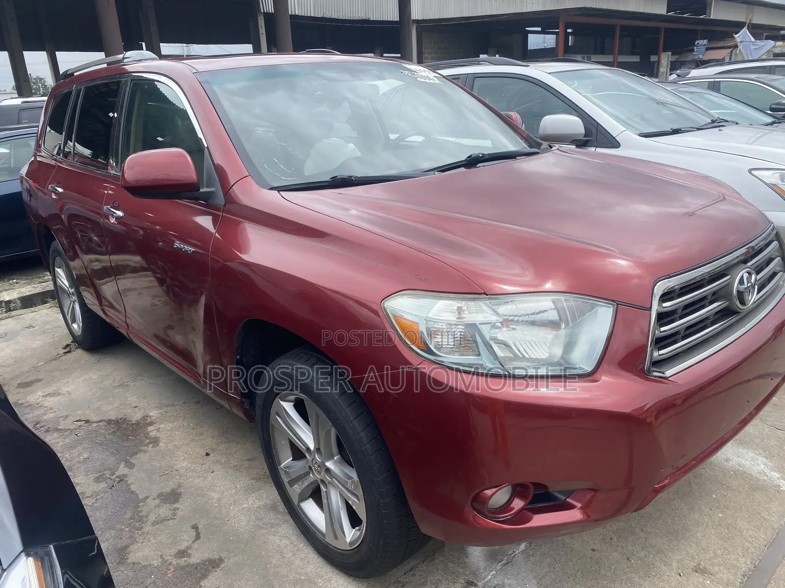 Toyota Highlander Sport 2008 Red