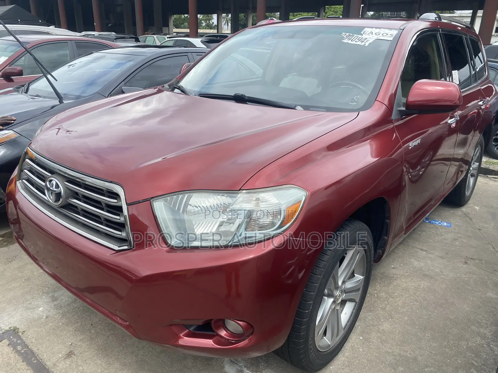 Toyota Highlander Sport 2008 Red