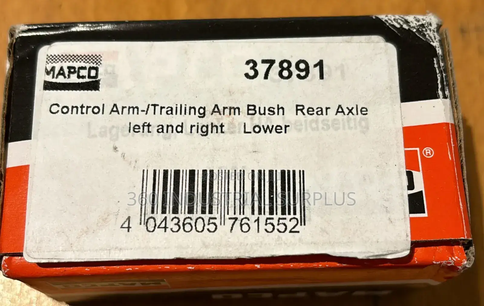 Genuine Mapco 37891 Trailing Arm/ Suspension Arm Bush
