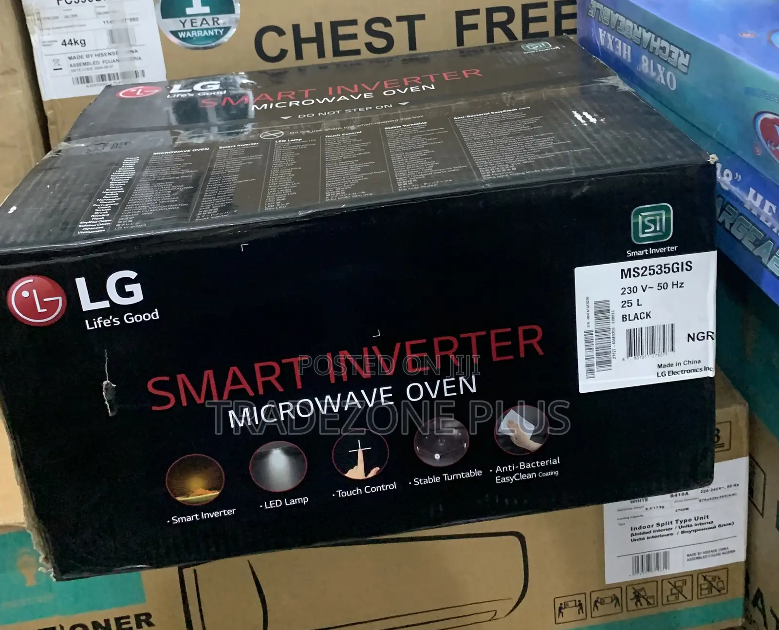 Safety Features LG MS2535GIS Microwave Oven 25 Liters