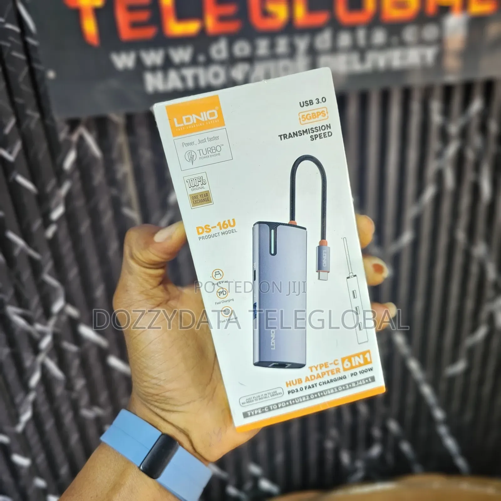 Ldnio Type-C 6 in 1 Hub Adapter Pd3.0 Fast Charging Pd 100W