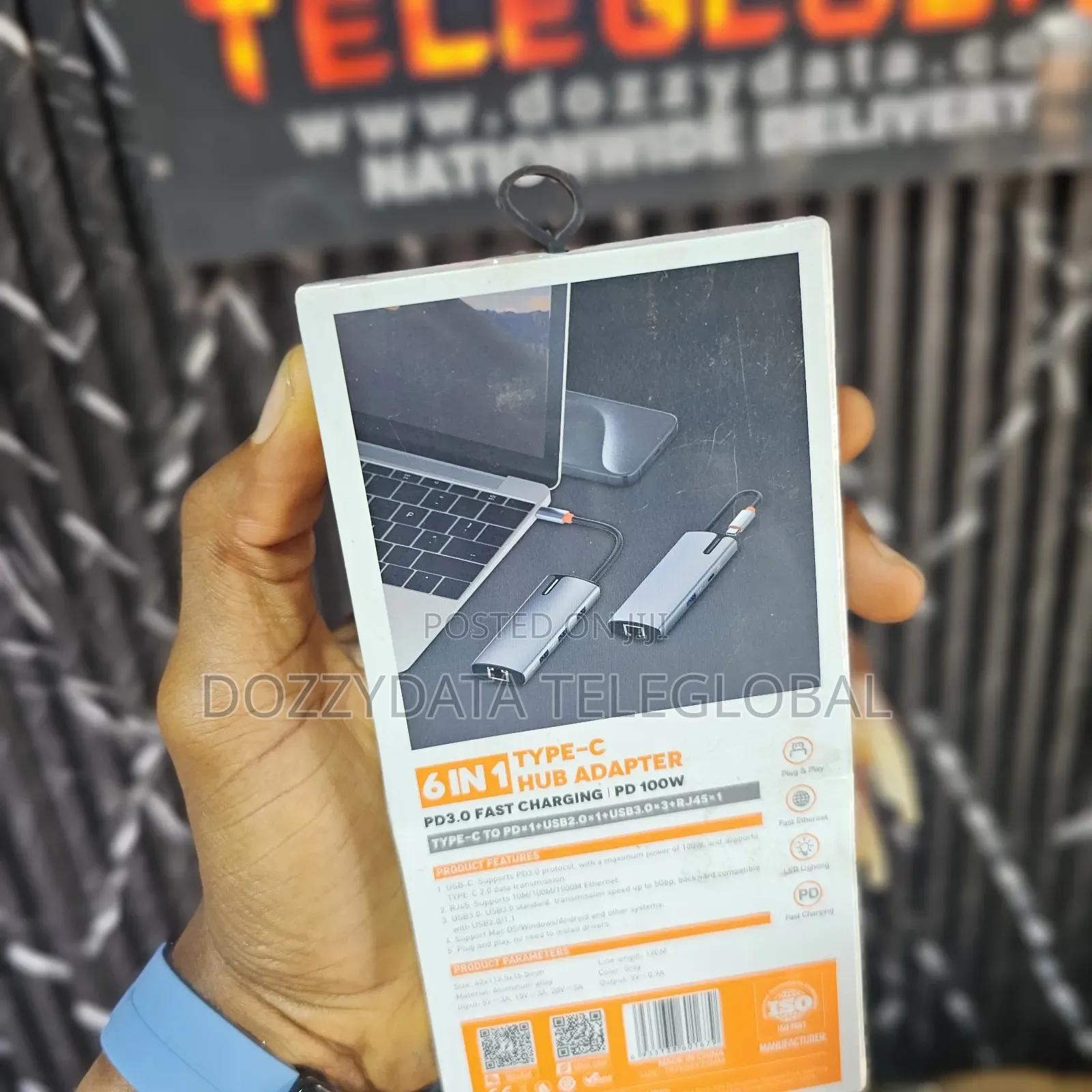 Ldnio Type-C 6 in 1 Hub Adapter Pd3.0 Fast Charging Pd 100W