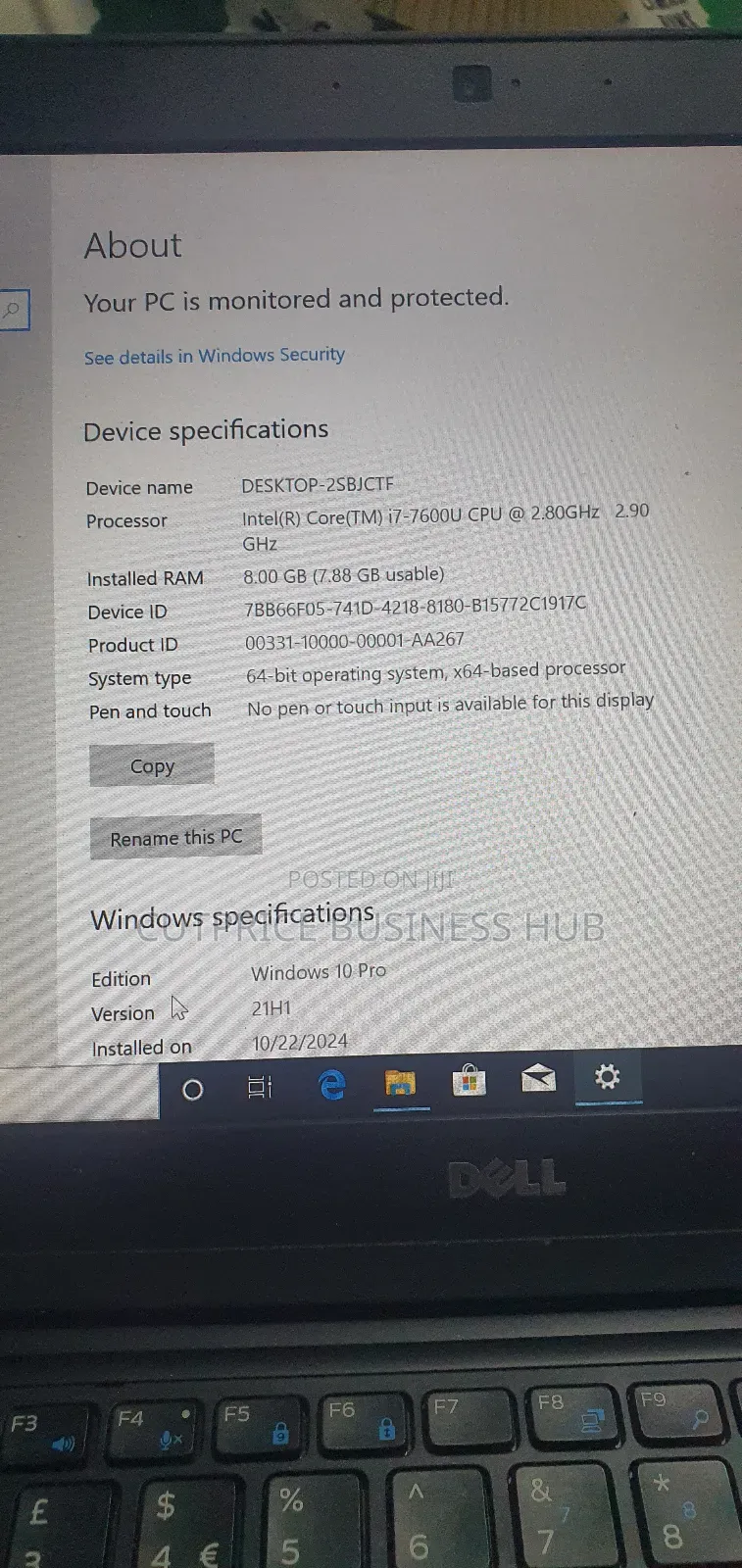 Laptop Dell Latitude 5480 8GB Intel Core I7 SSD 256GB
