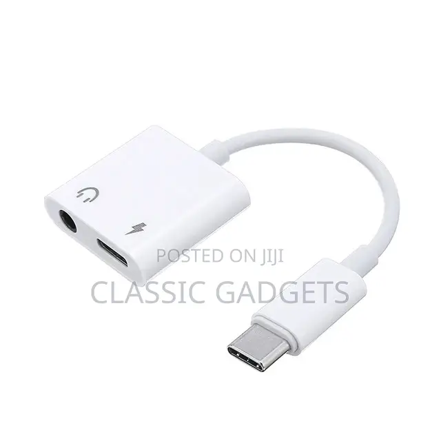 2 in 1 Type C to 3.5mm Charging Audio Adapter