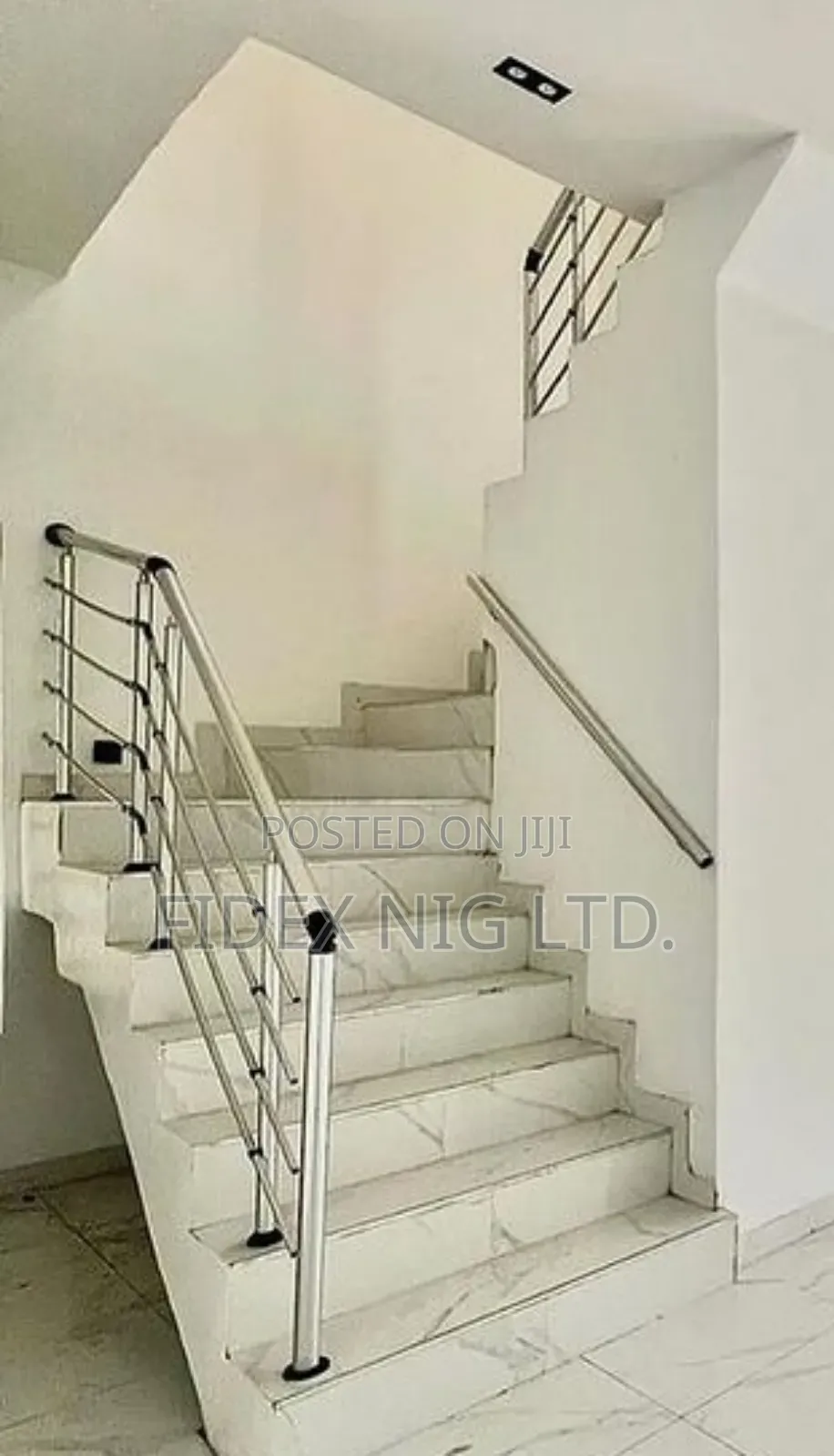 White Aluminium Handrail