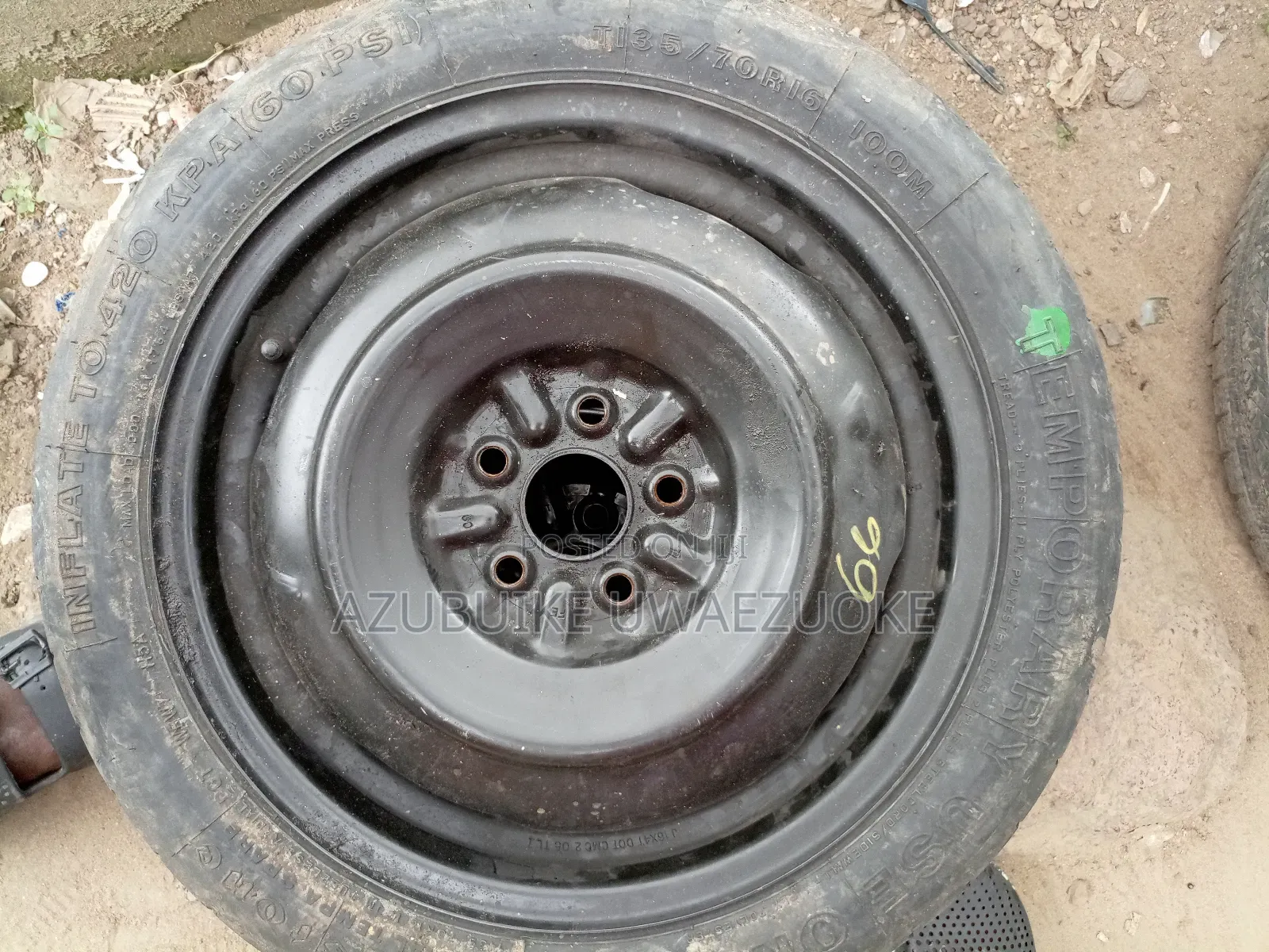 16" Temporary Use for Toyota Matrix