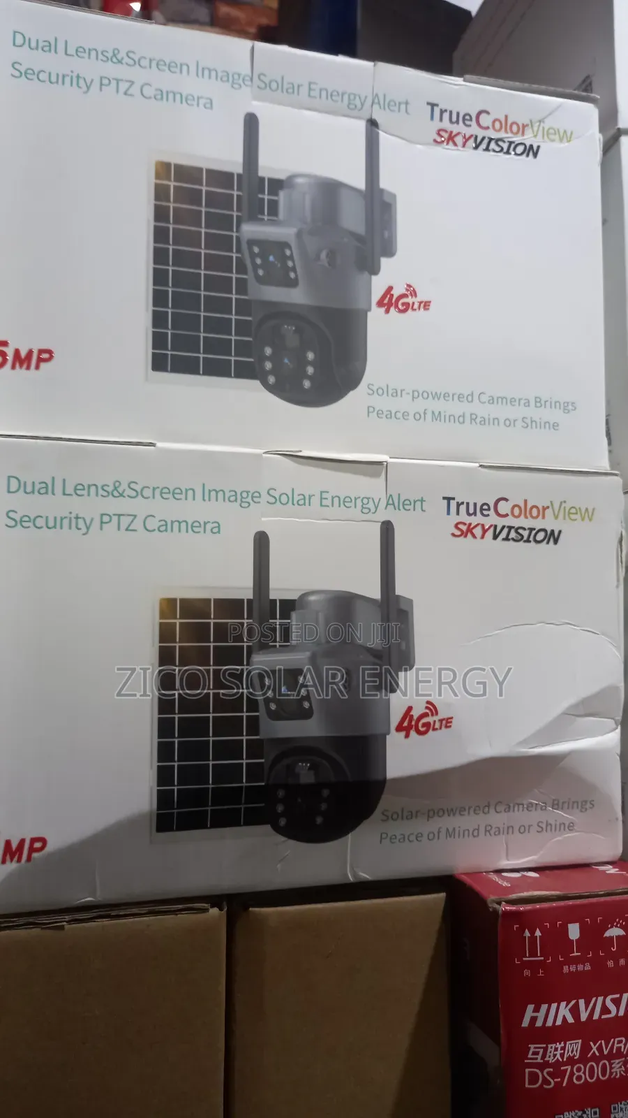 Double Lens Solar Camera PTZ
