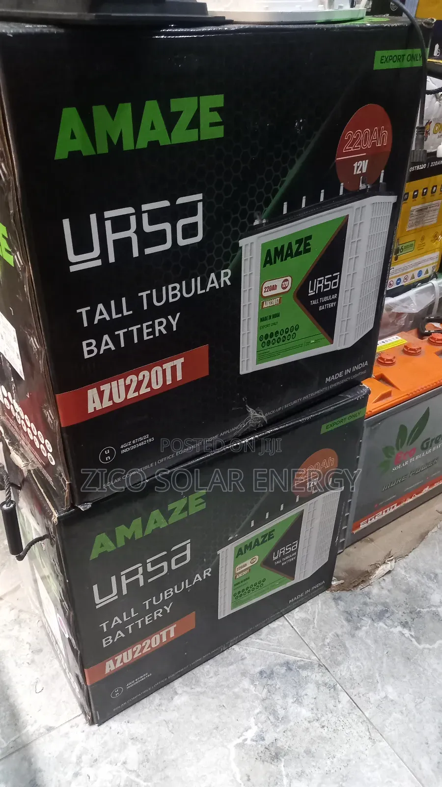 Solar Tubular Battery 220a