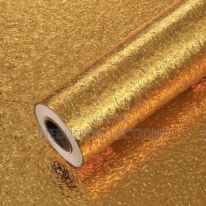 Water Proof Gold Foil Wallpaper Sticker