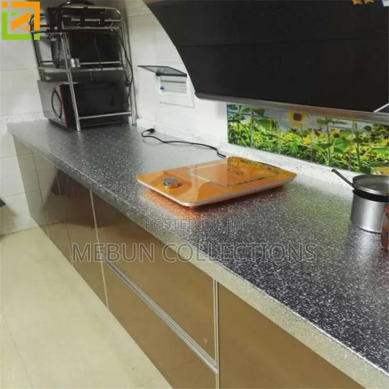 Aluminum Foil Oil-Proof Kitchen Wallpaper Self Adhesive