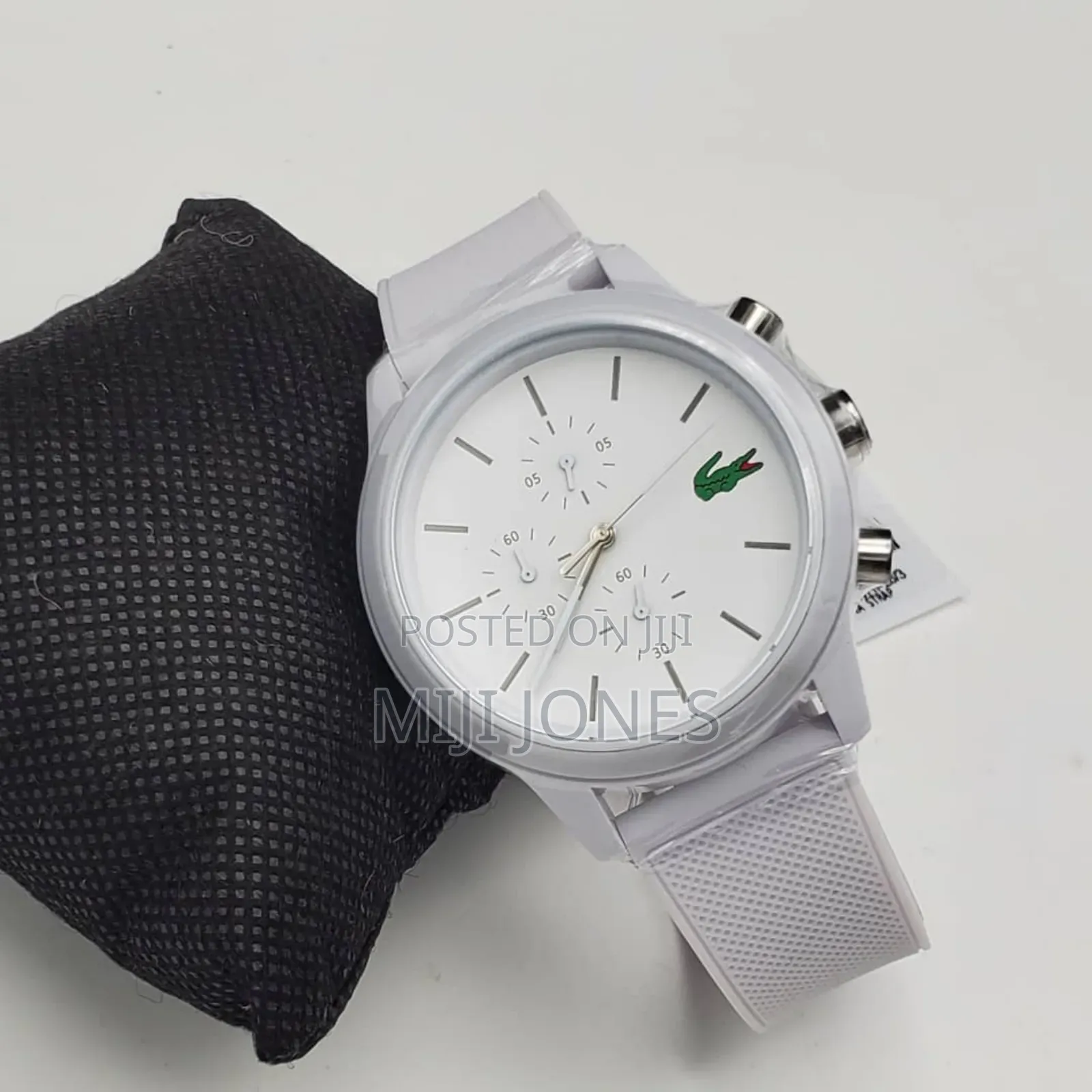 Lacoste White Rubber Strap Watch