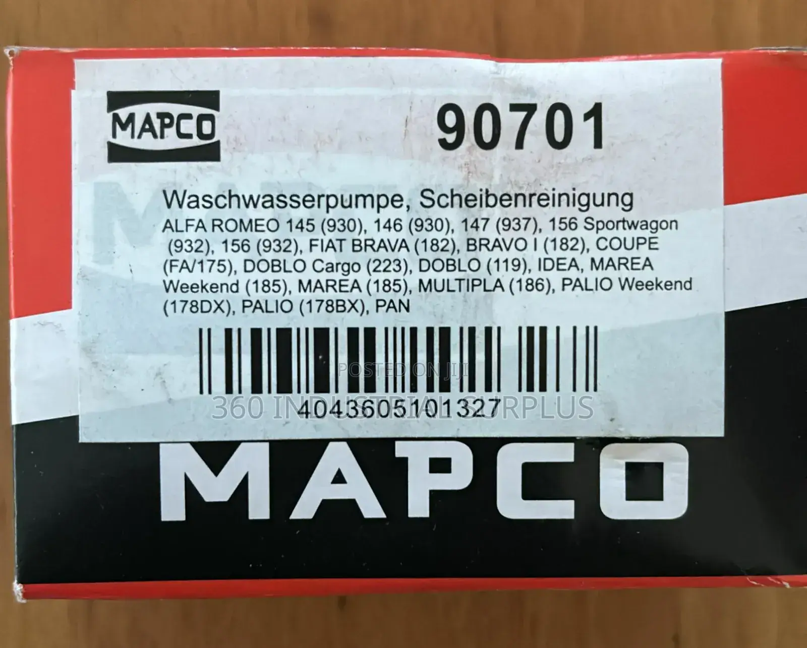 Genuine Mapco 90701 Water Pump,Window Cleaning