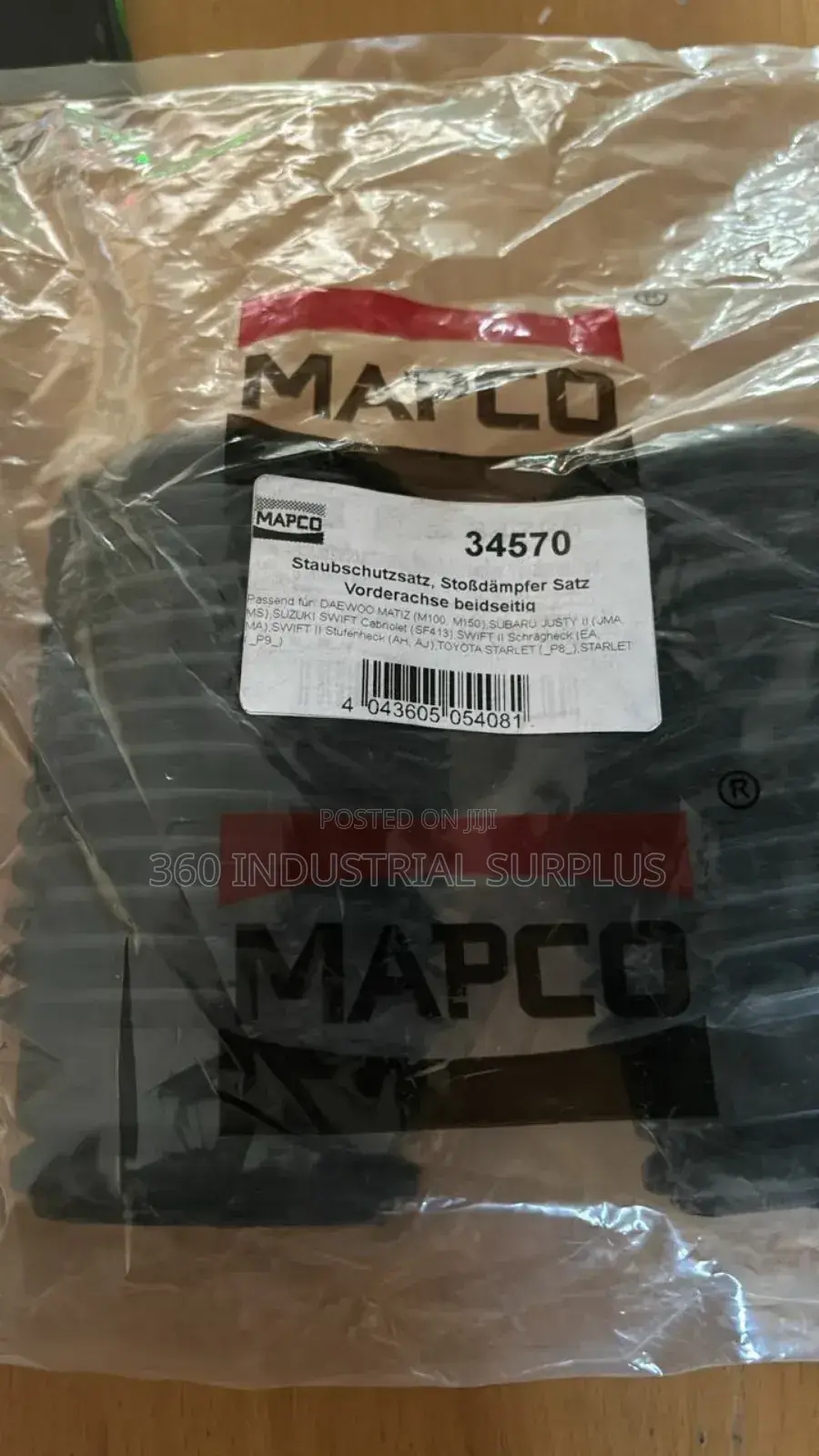 Genuine Mapco 34570 Dust Cover Kit , Shock Absorber